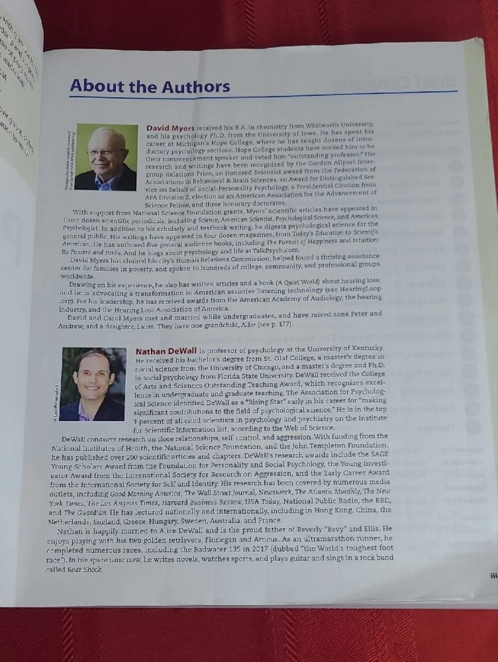 Psychology Text Book By David G Myers  And C. Nathan DeWall 13th Edition